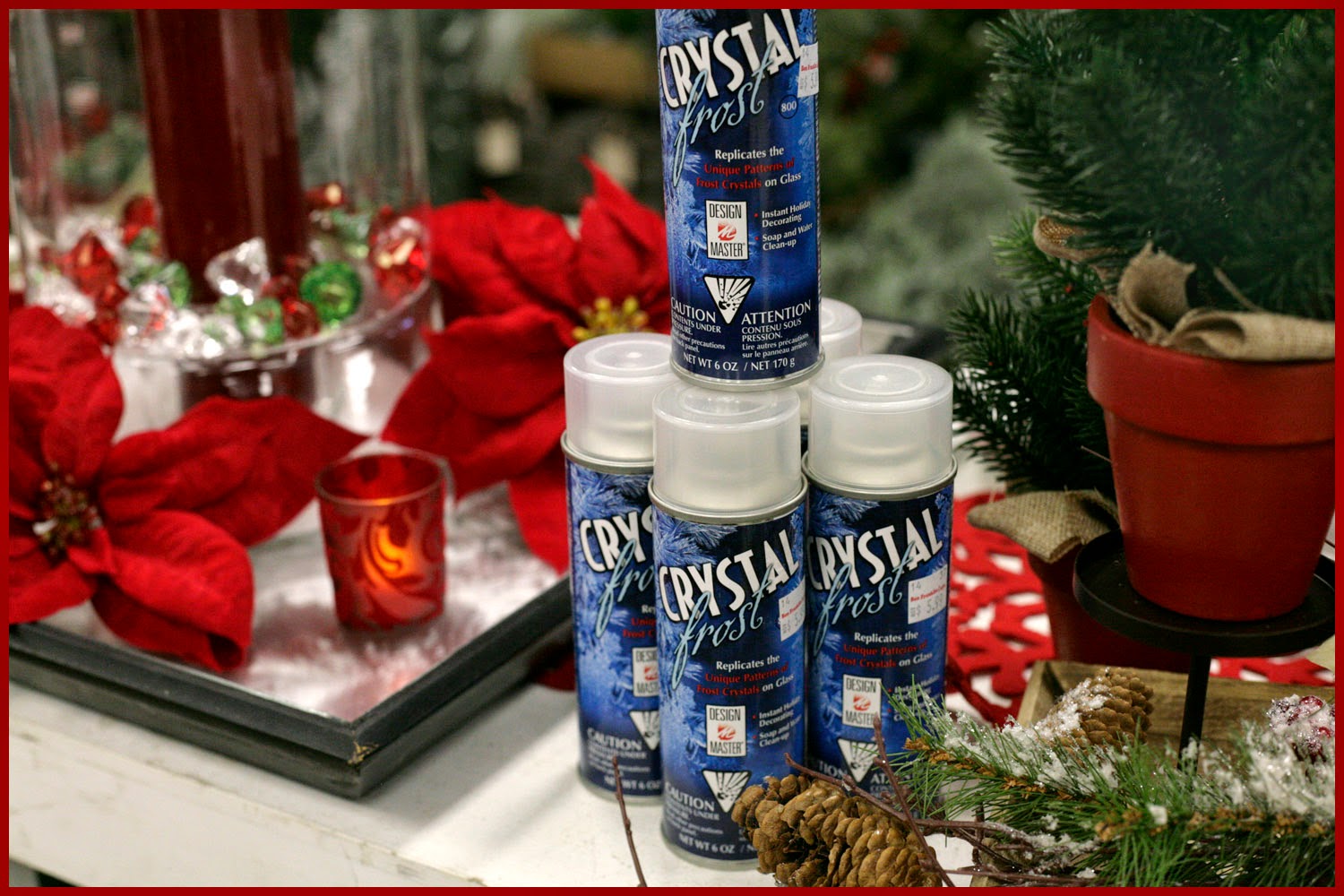 Ben Franklin Crafts and Frame Shop DIY Winter How To Use Spray Snow