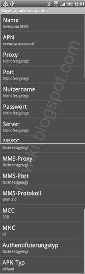 Swisscom APN Settings Android Swisscom mms APN Settings Android Switzerland