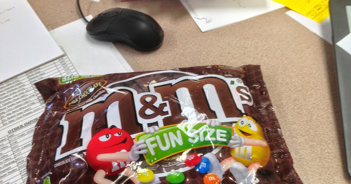 Small Spilled Bag of M&M's