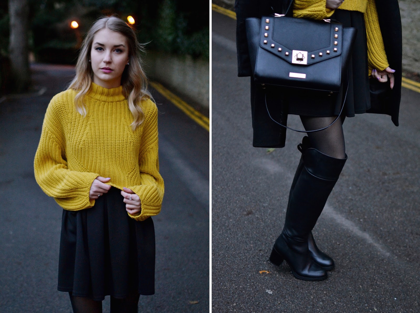 Zara Leather heeled overknee boots