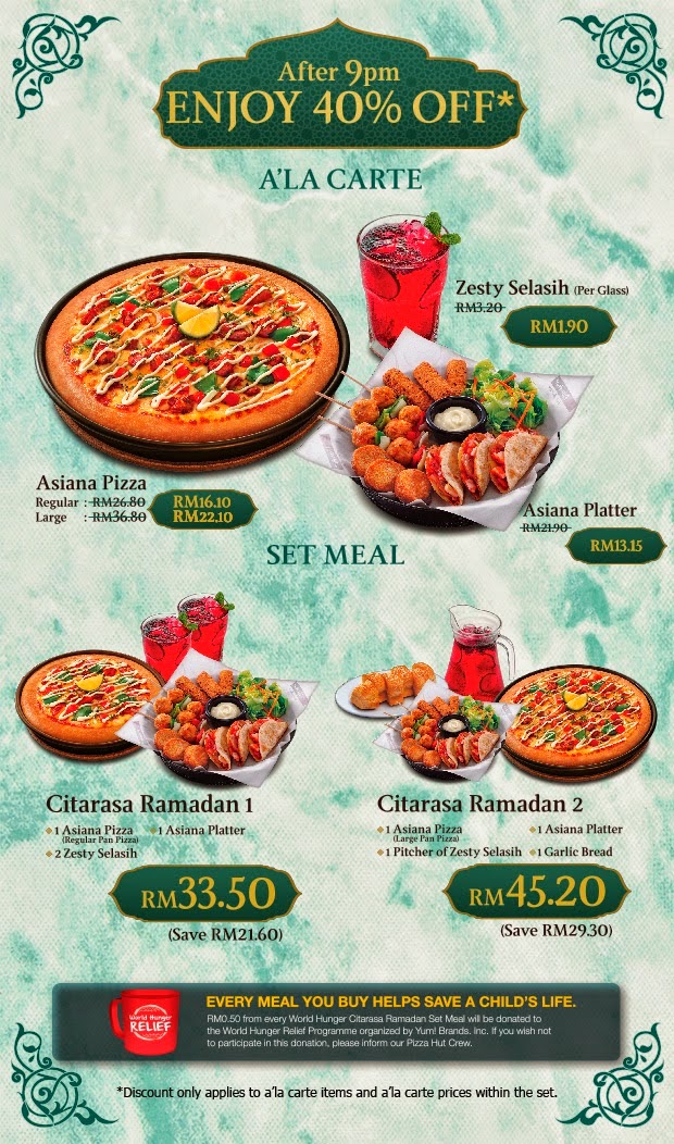 Malaysia 2021 hut menu pizza 21 Pizza