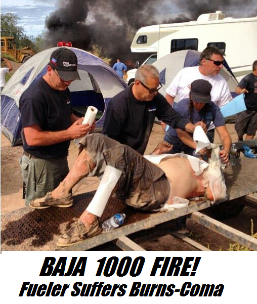 BAJA 1000 FIRE! EXCLUSIVE HERE