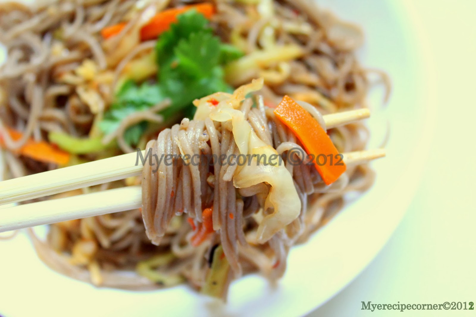 Mye's Kitchen Soba Noodles Stir Fry