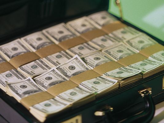 Image result for money briefcase