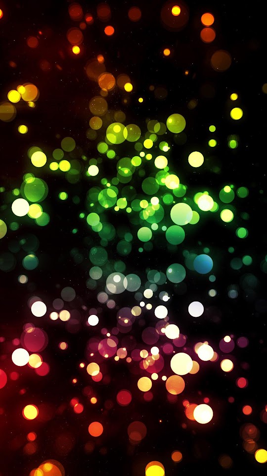 Color Bokeh Lights Rainbow Colors Android Wallpaper