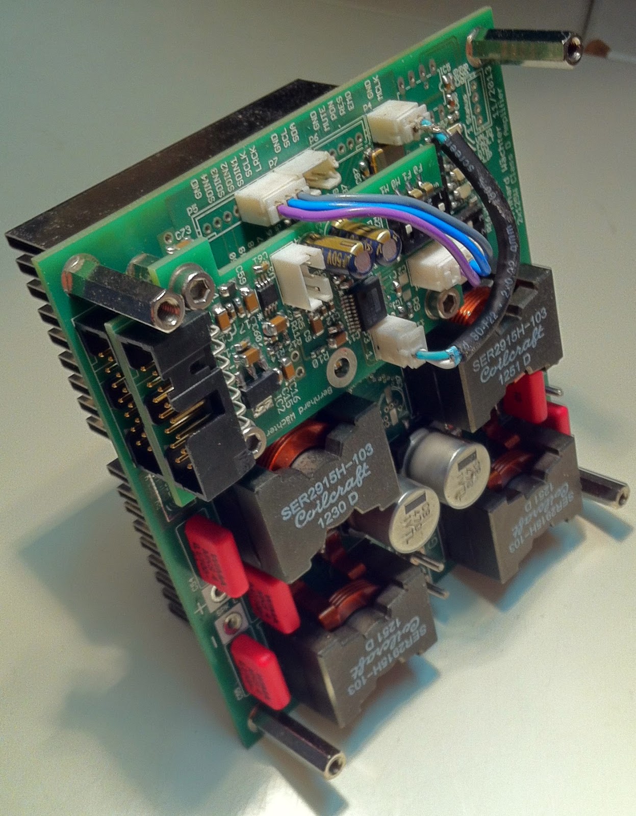 borstyAudio 2 x 125W Class D Amplifier with fully digital inputs and