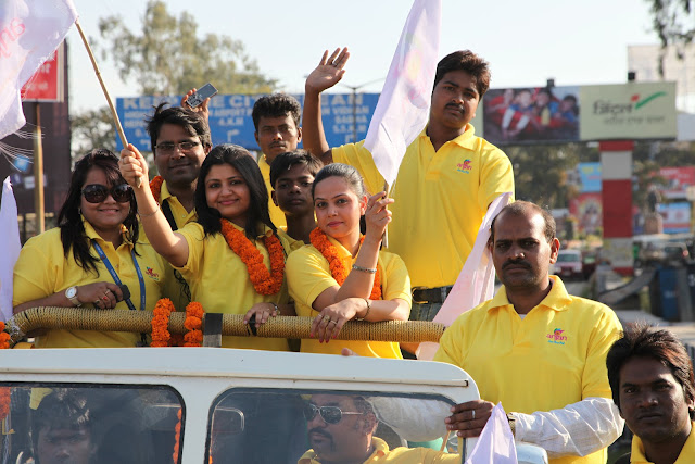 Manoj Bhawuk at JSCA International Cricket Stadium Ranchi during CCL 2013, Veer Marathi vs Bhojpuri Dabanggs Match