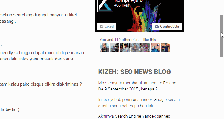 Recent Post Blogger With Peekaboo Effect Recent Post Blogger With Peekaboo Efect