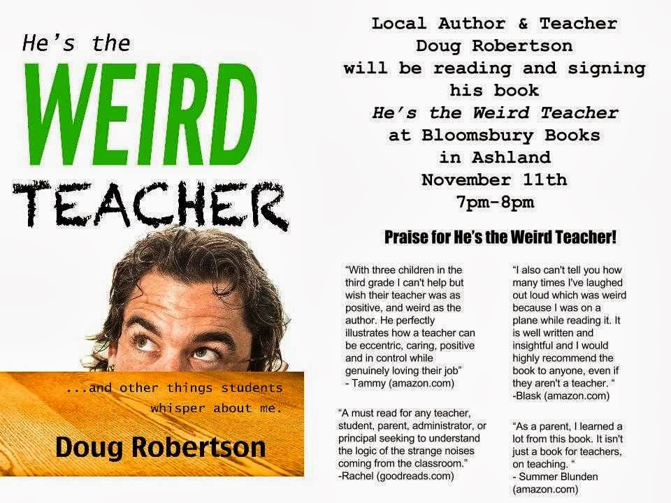 hes the weird teacher bloomsbury books reading flyer flyers for author book readings