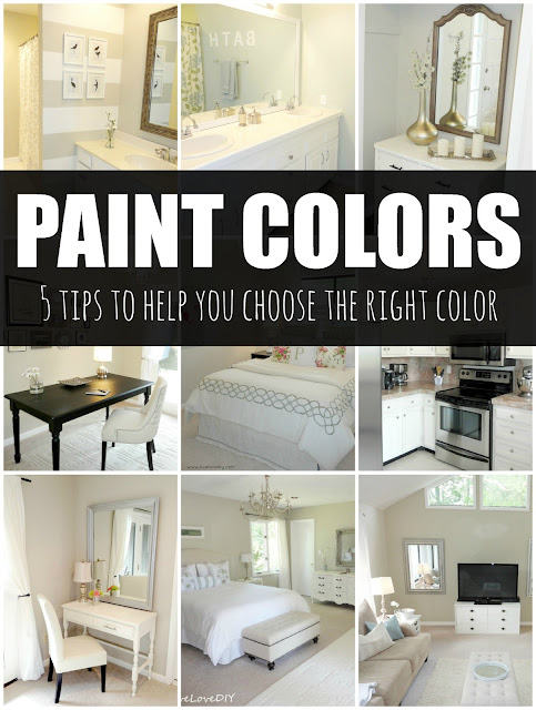 How to choose a paint color: 5 tips to help you choose the right color! Great tips!