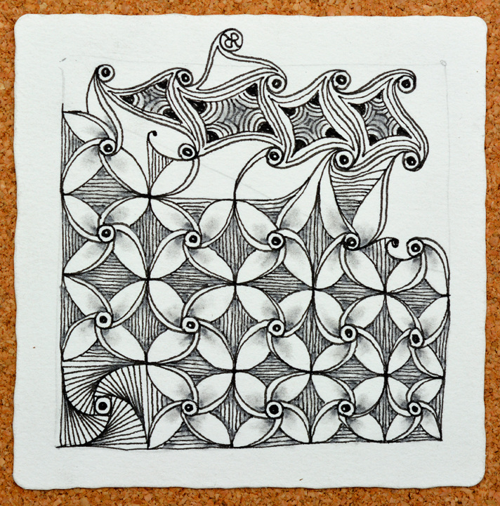 Zentangle Well (a new tangle!)