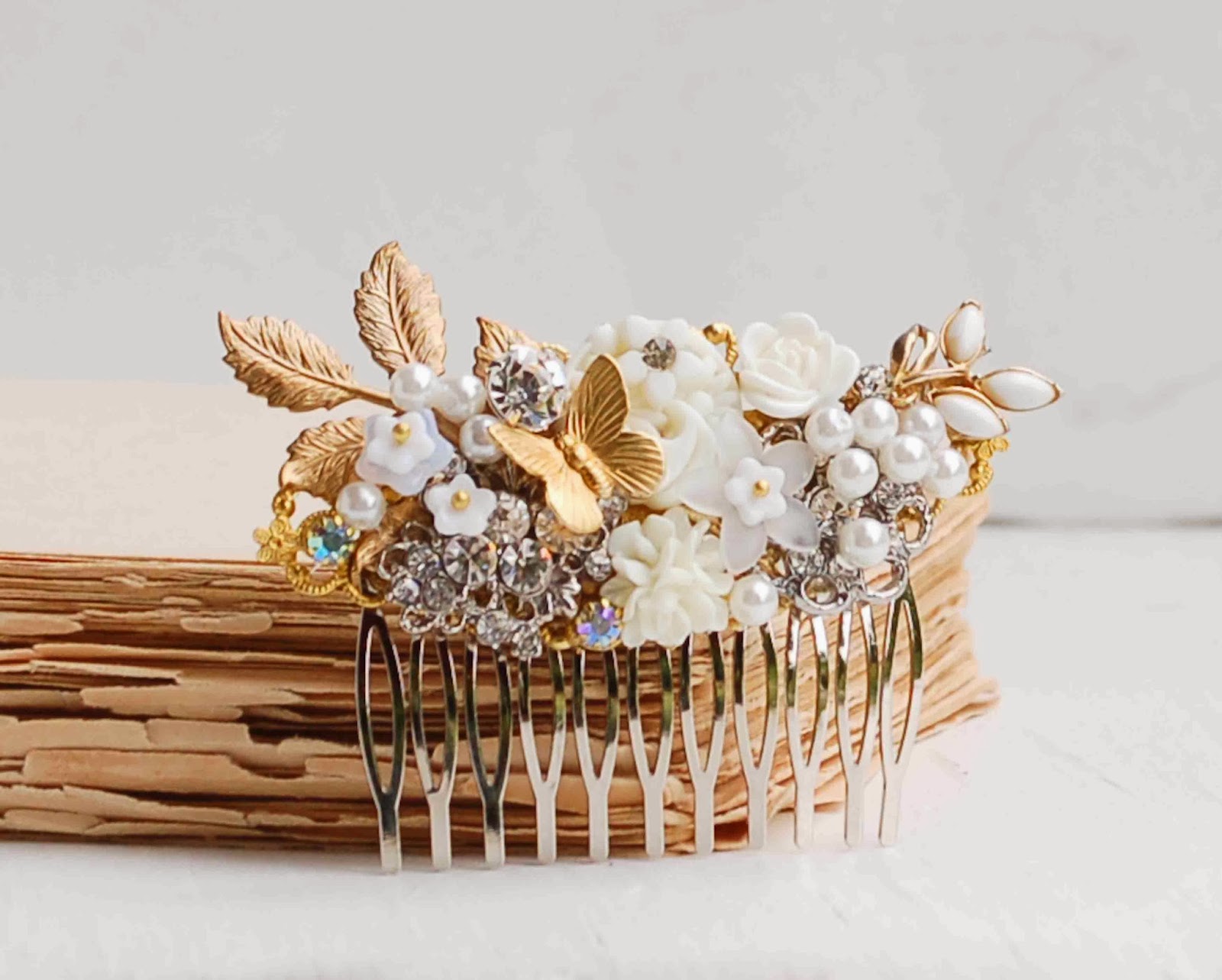 Blackbirds & Bumblebees Beautiful Bridal Hair Combs