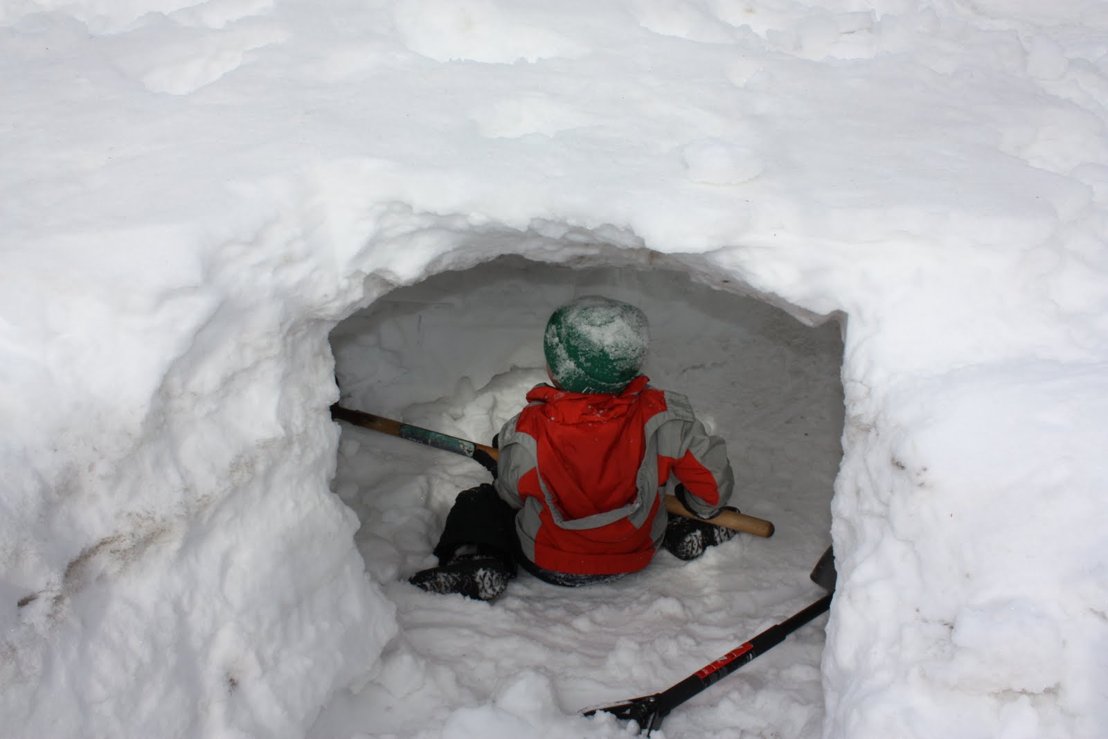 Boy 1 and Boy 2 Best Snow Fort EVER!
