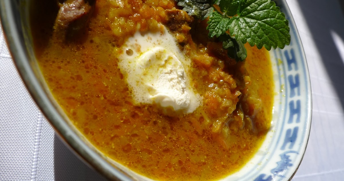 Łakomym okiem Zupa curry na jagnięcinie z Kaukazu/Lamb curry soup from
