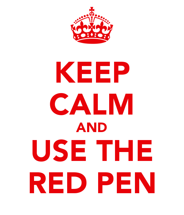 Enjoying Education ) The power of the red pen!