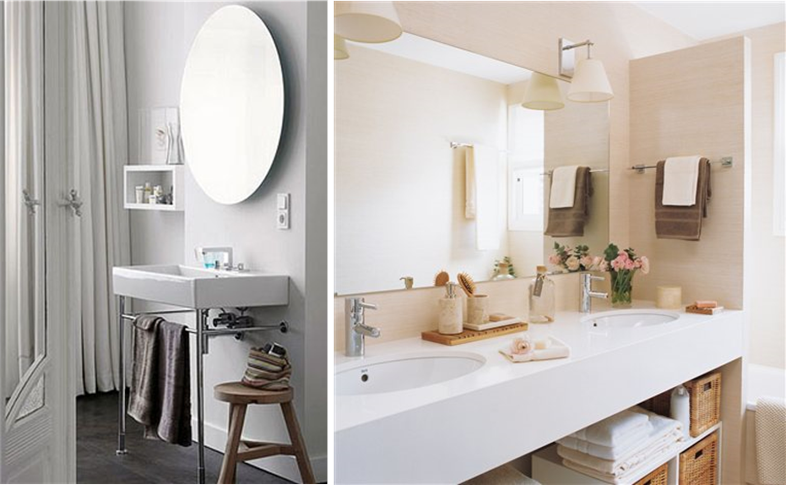 Decoración Fácil: SMALL & LOWCOST: 8 CONSEJOS PARA DECORAR BAÑOS PEQUEÑOS