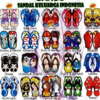 Model - model Sandal Lucu