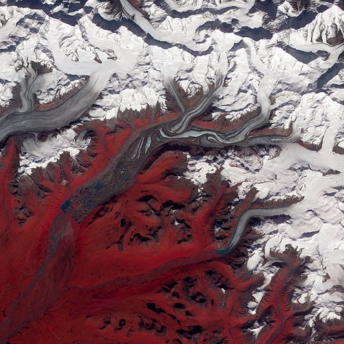 gletser Susitna di Alaska