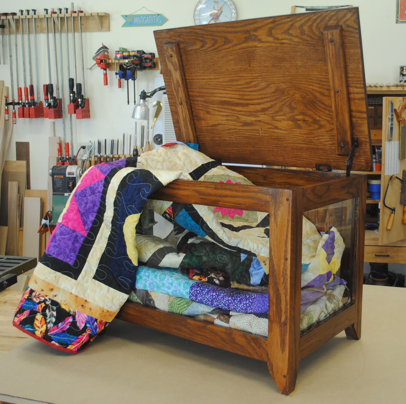 First Light Woodworking Unplugged Quilt Display Case