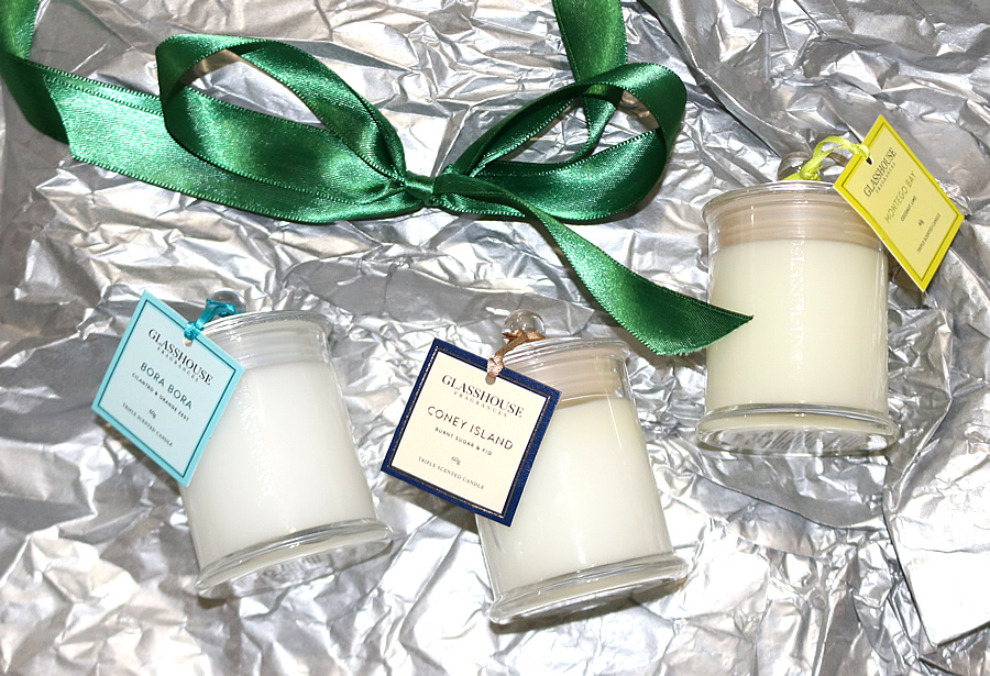 Jordy's Beauty Spot GLASSHOUSE HOLIDAY SET MINIATURE CANDLE TRIO