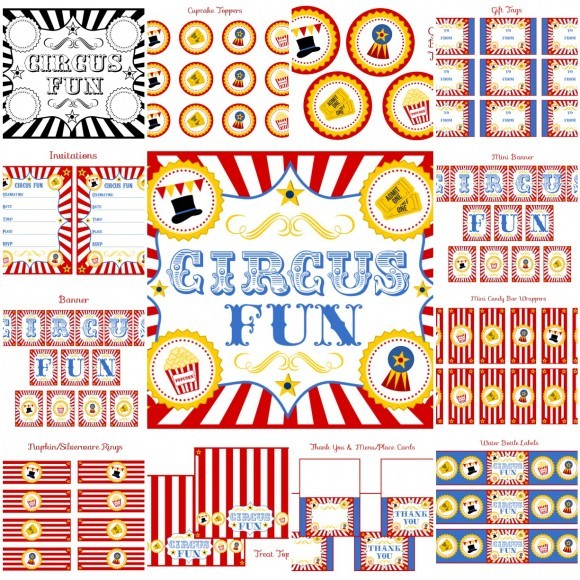 The Circus Free Printable Kit Oh My Fiesta In English
