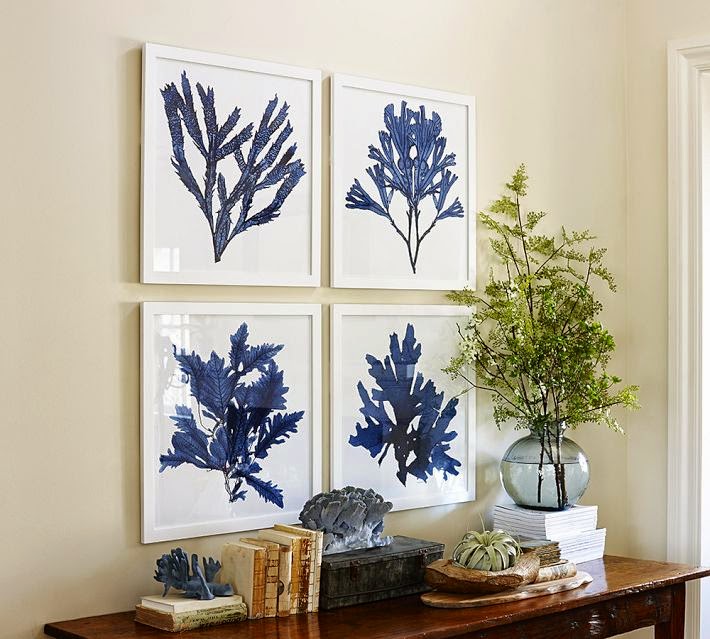 {Jessica Stout Design} Pottery Barn Coral Art KnockOff