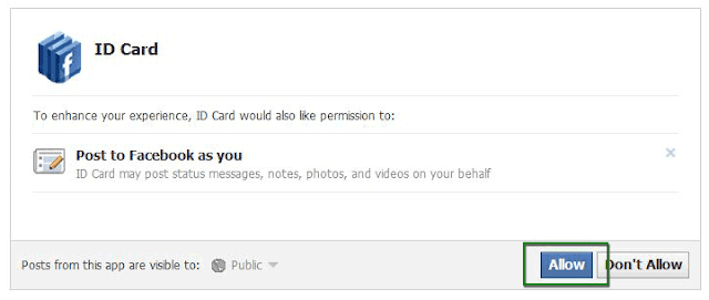 Facebook ID Card