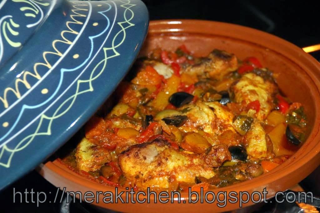 merakitchen Quick Chicken Tagine with Vegetables, Olives and Preserved