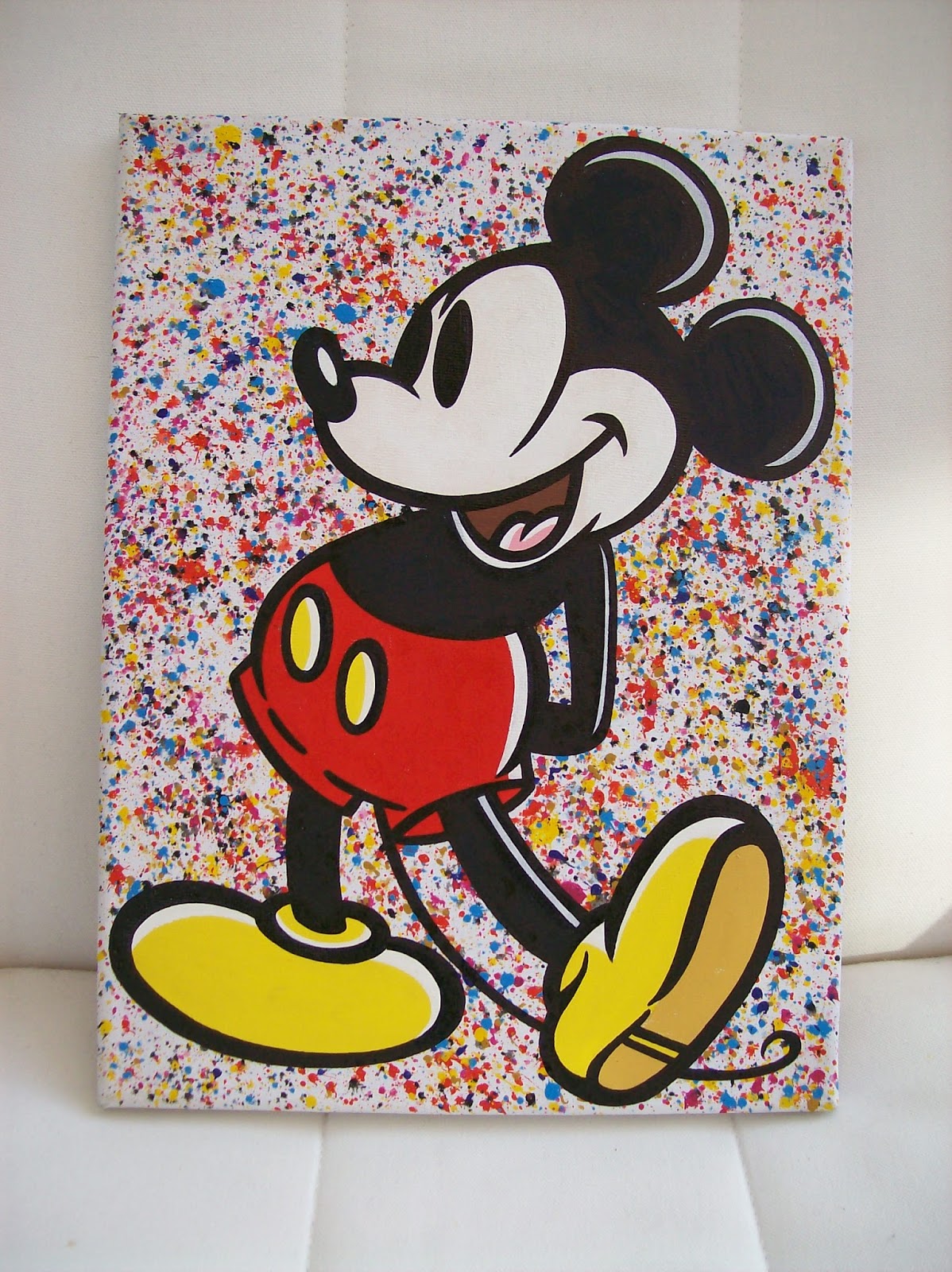 mickey mouse acrylic paintings - Google Search | Disney canvas art