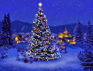 Animated Christmas Tree Wallpaper