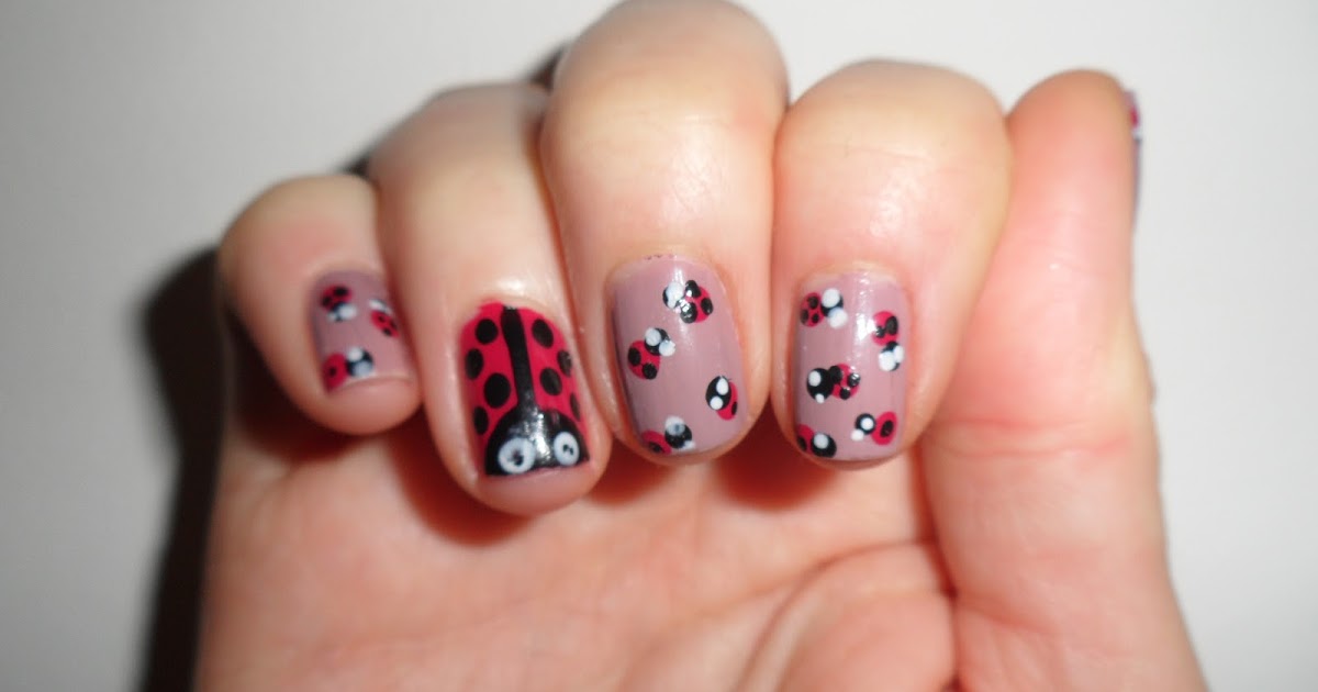1. Ladybug Nail Art with Movable Wings Tutorial - wide 7