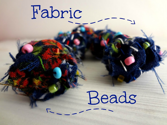 make your own fabric beads