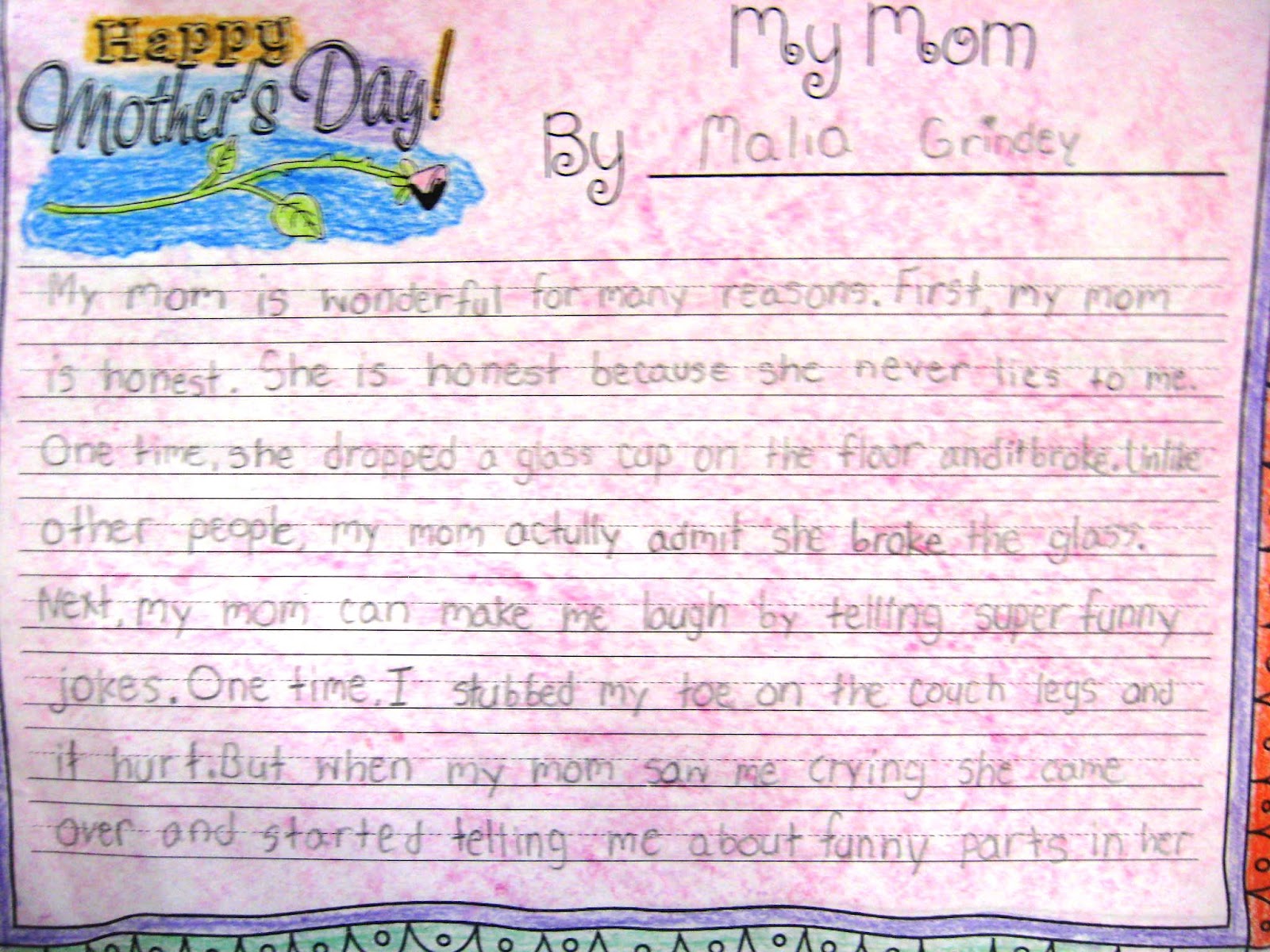 My mother 20 lines picture