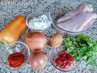 Papricas de pui ingrediente reteta