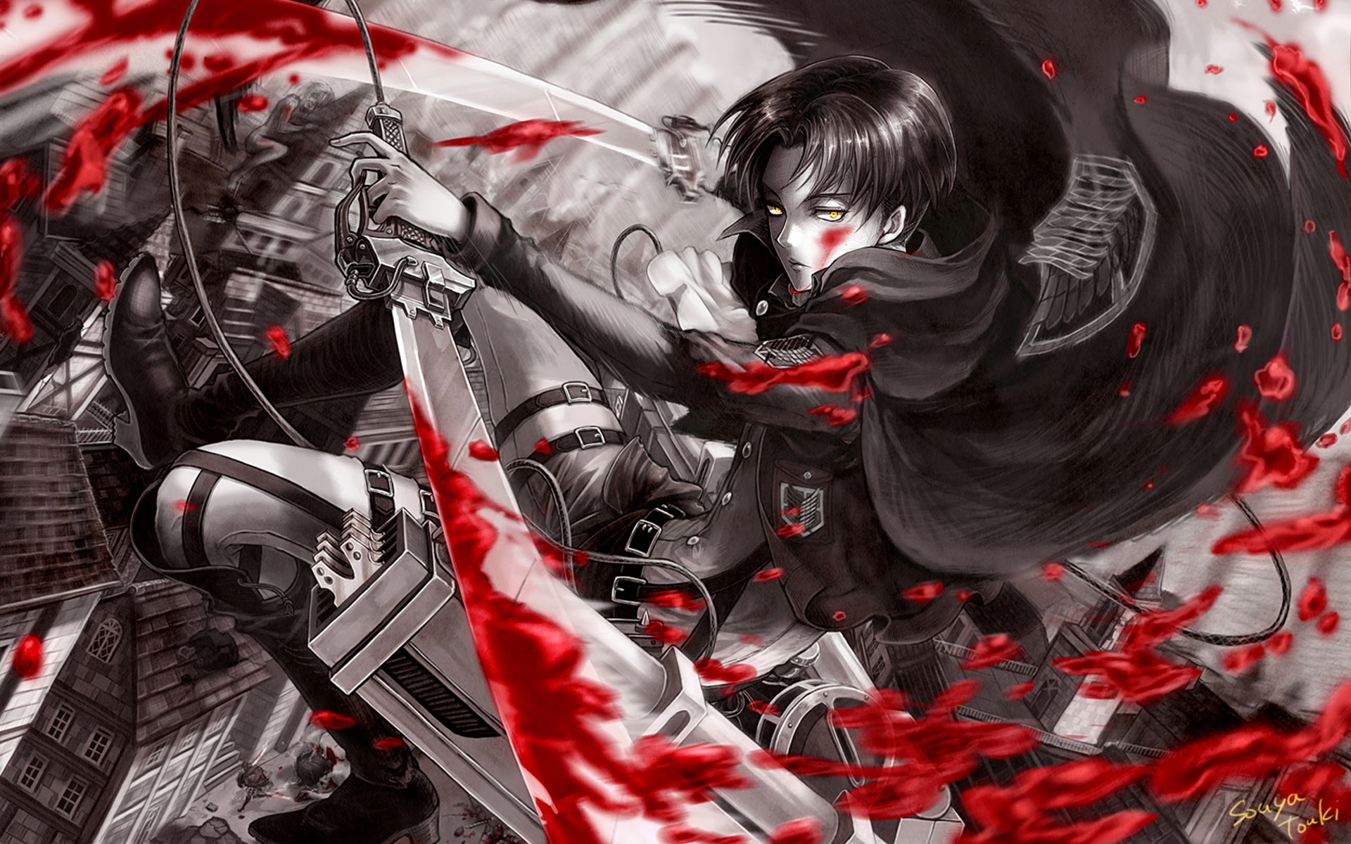Wallpaper Anime: levi anime attack on titan shingeki no kyojin hd