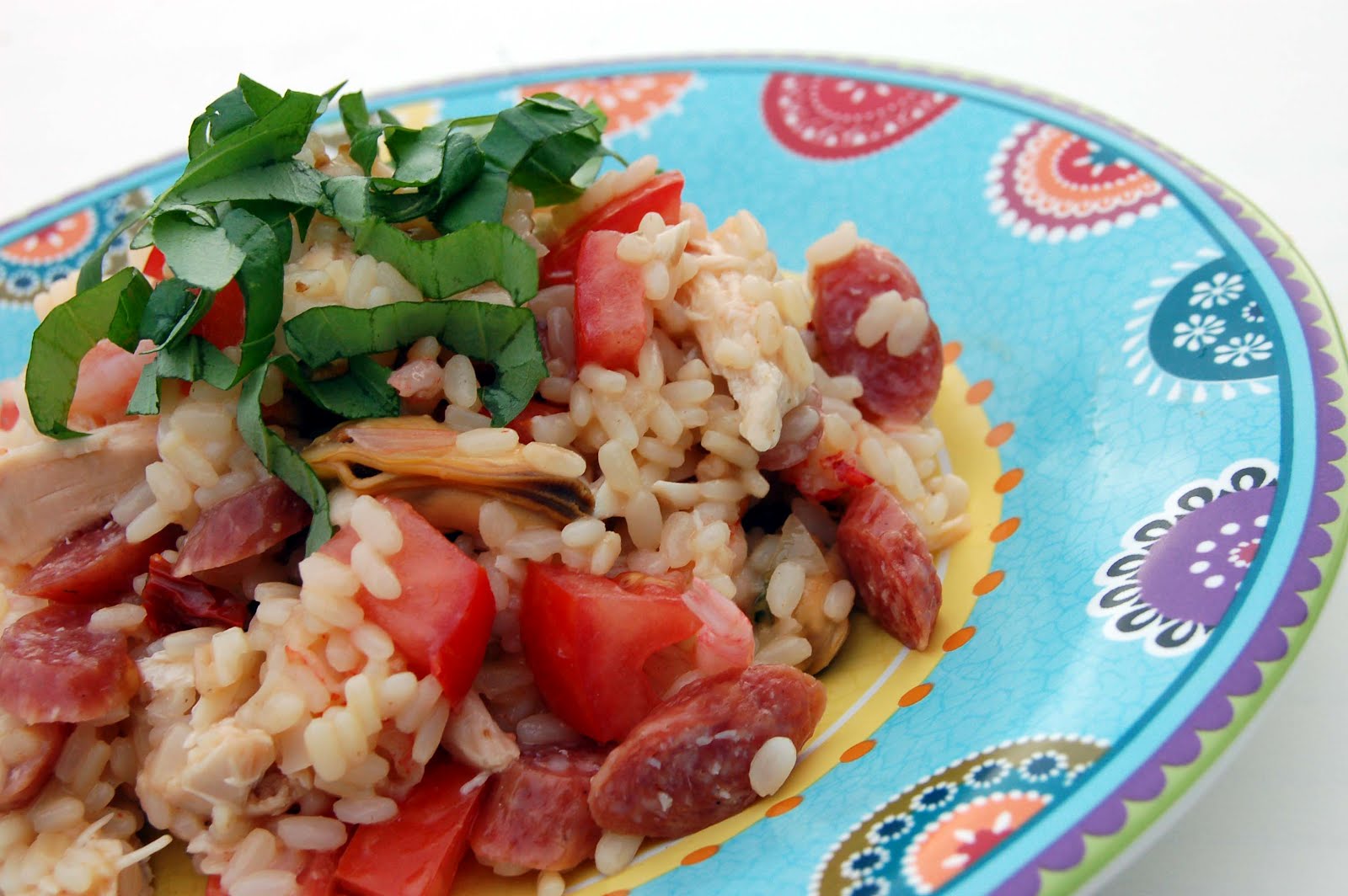 Mat för alla Risotto med skaldjur och kyckling