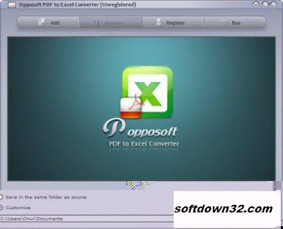 Opposoft PDF to Excel Converter 2.0.1 Opposoft PDF to Excel Converter 2.0.1