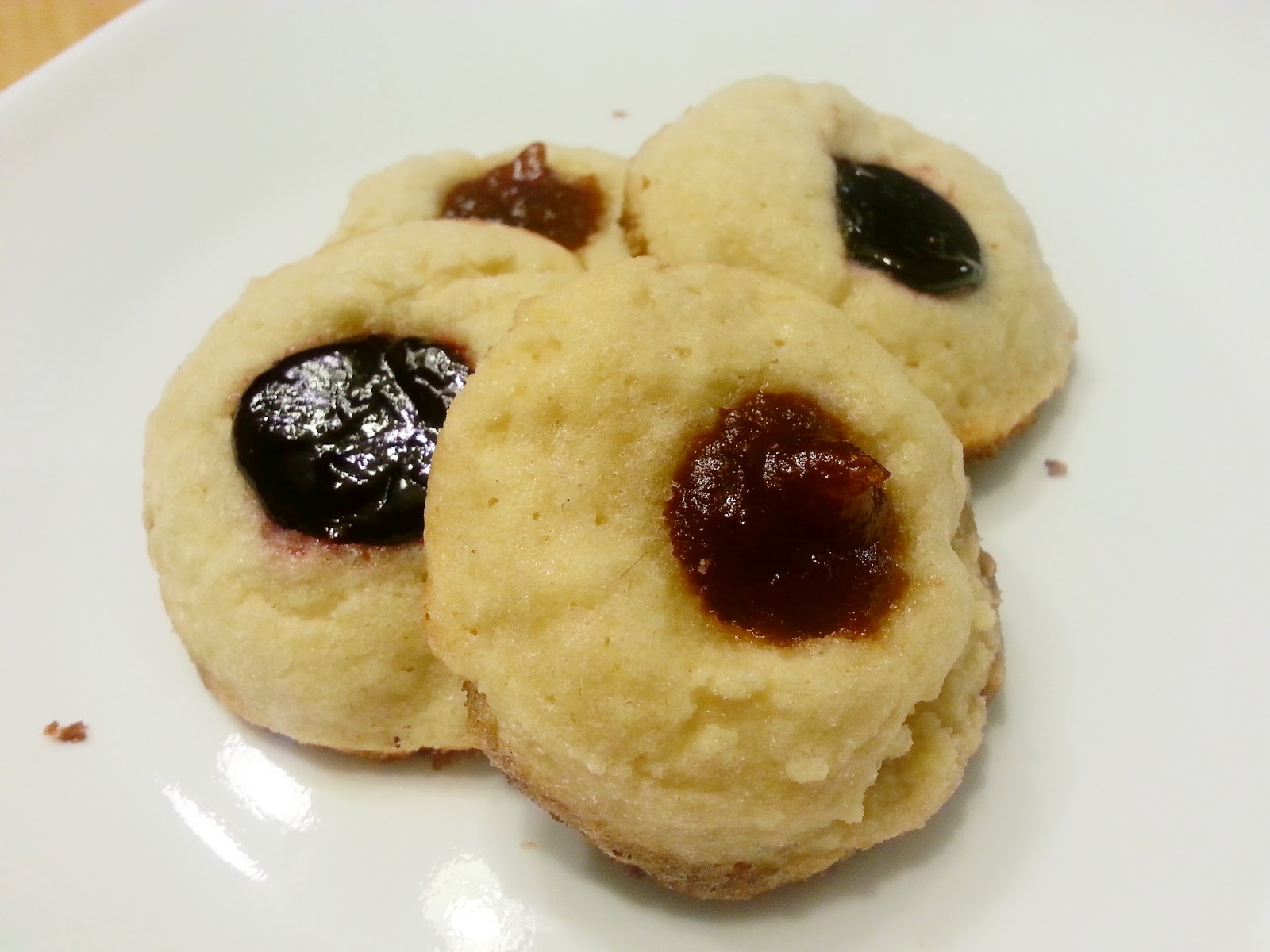 Ally in Cali Butter and jam thumbprint cookies