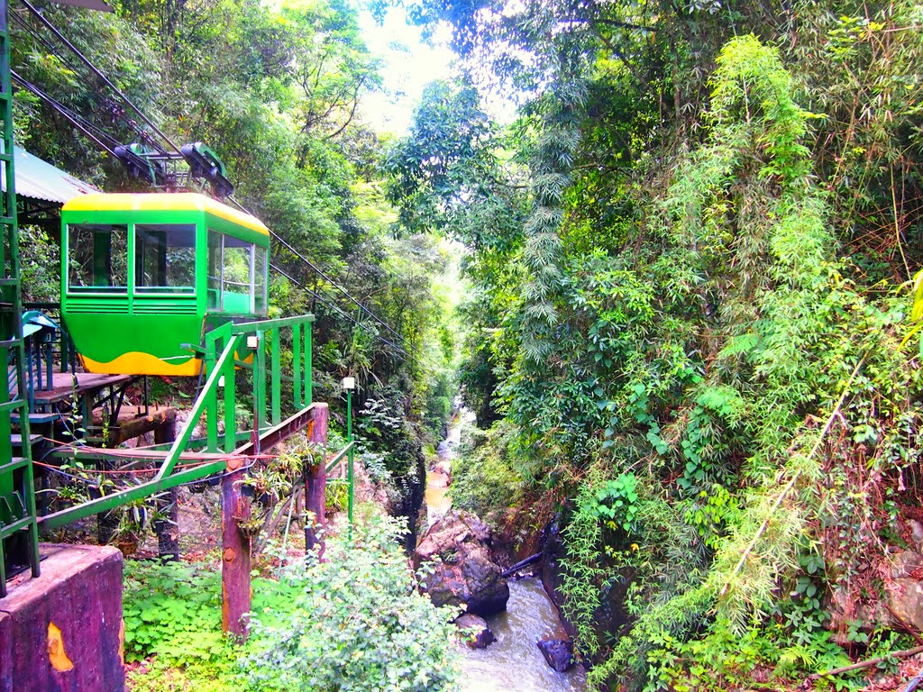 Travelholic Manual Roller Coaster at Datanla Falls in Dalat, Vietnam