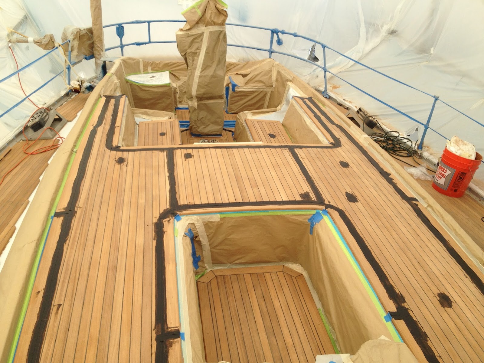 How to sand a teak deck