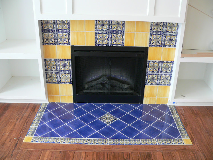 Feb 12 - Detail of the fireplace surround