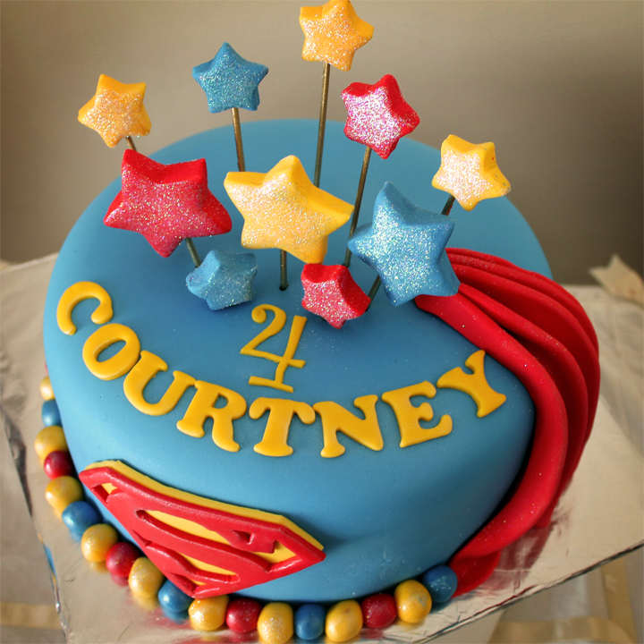 Delana s Cakes: Girly Superman Cake