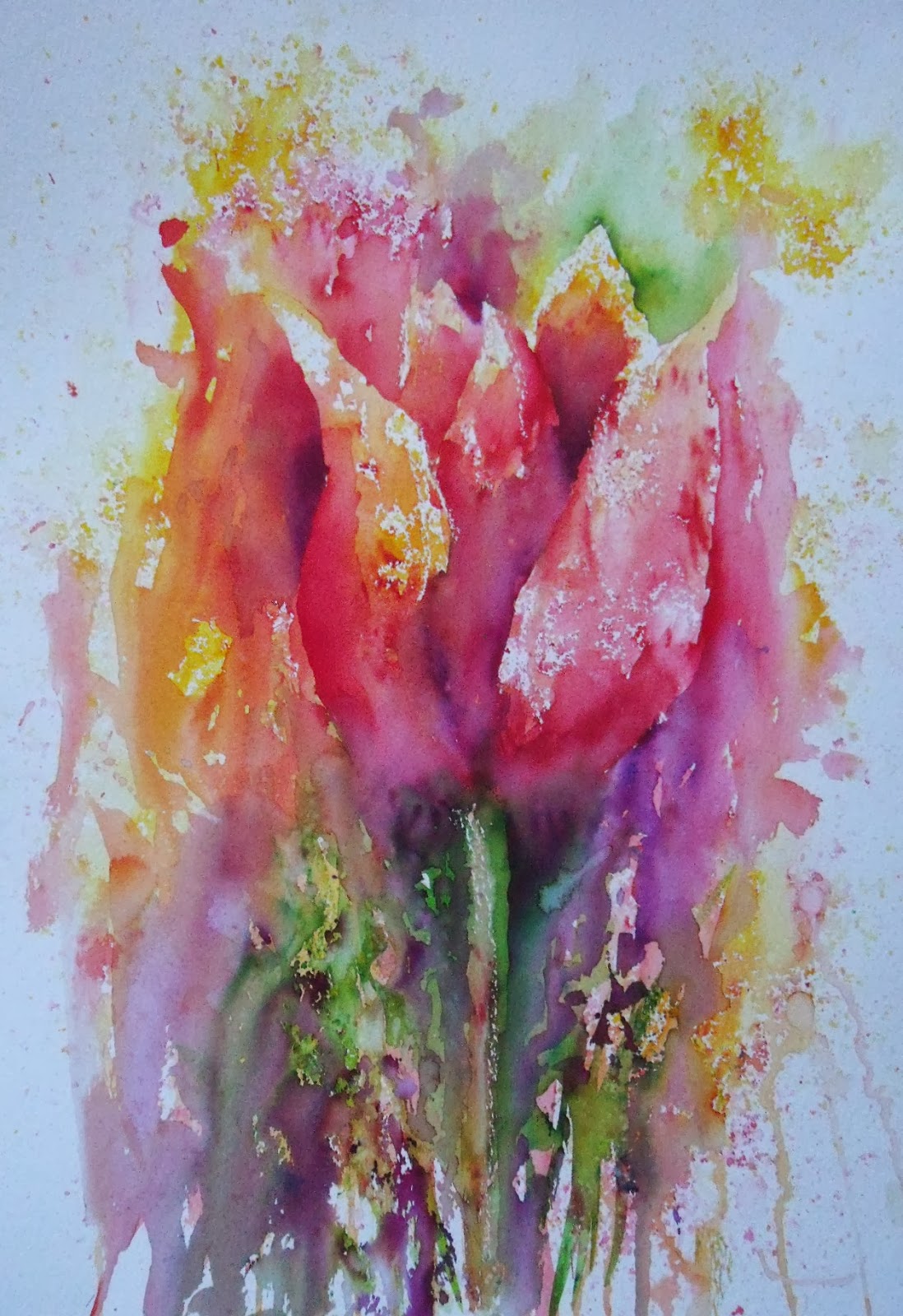 Art by Judith Farnworth Brusho Paintings