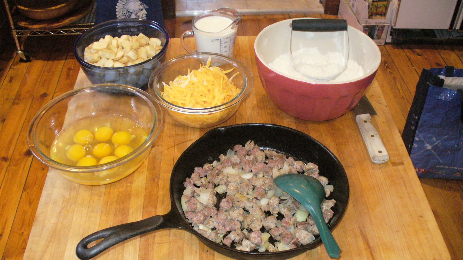 Campy Canadians Dutch Oven Big Sexy Breakfast Bake