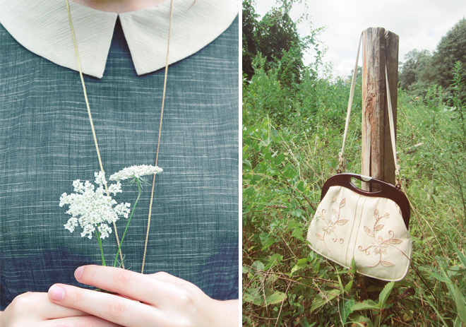 The Flying Clubhouse: collar, vintage purse The Flying Clubhouse: collar, vintage purse