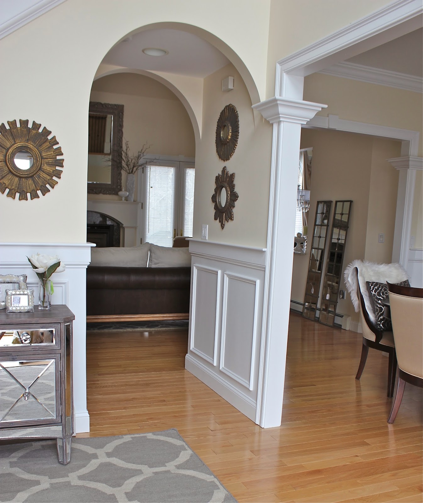 Maison Decor Styling a mantle with lanterns and florals