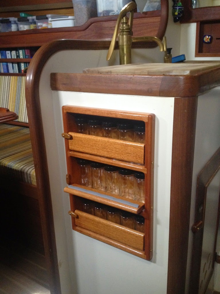 Small Boat Projects Making Life Aboard Easier Spice Rack