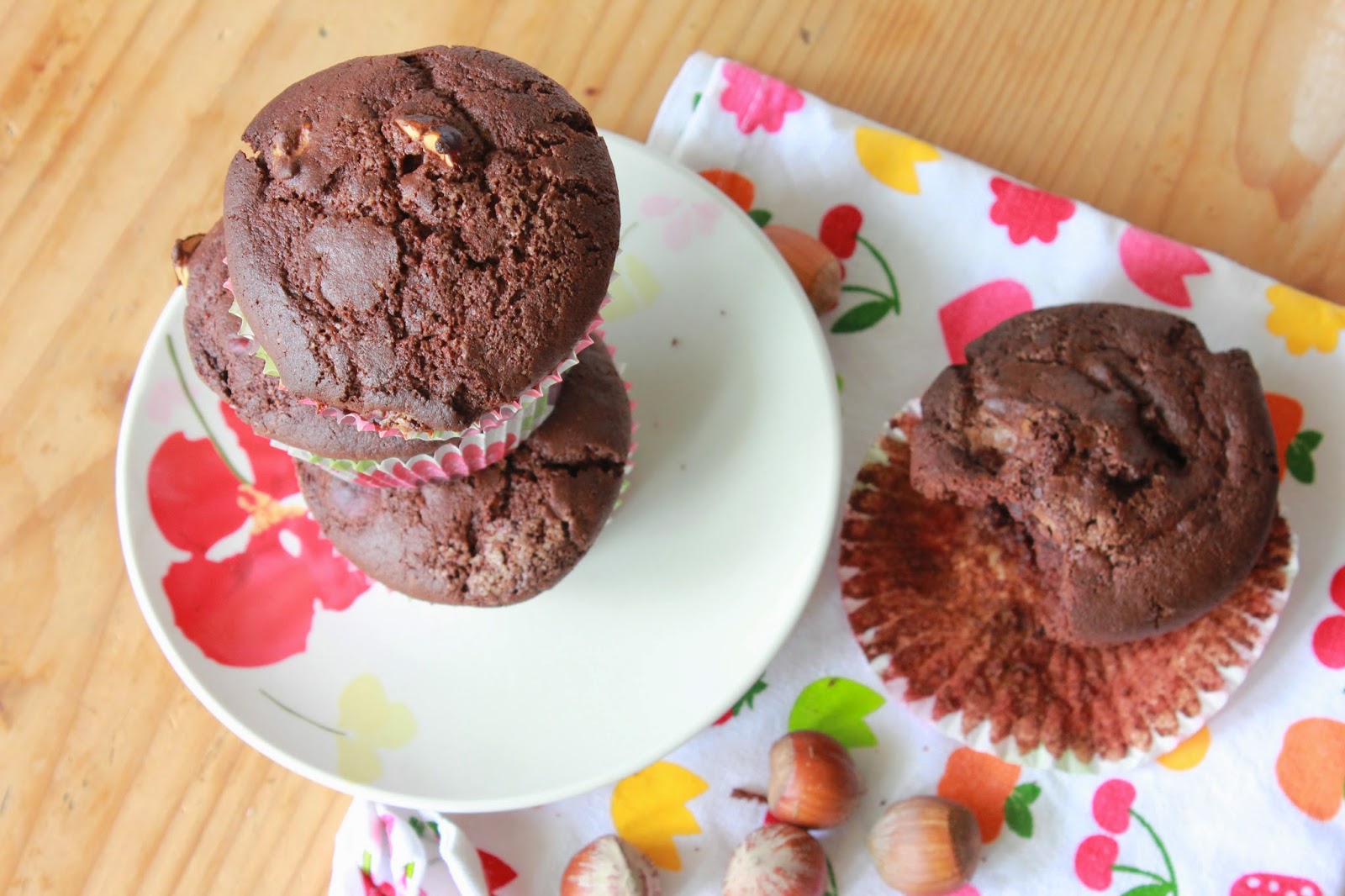 Les muffins chocolat sans gluten, avec gourmandise et noisettes