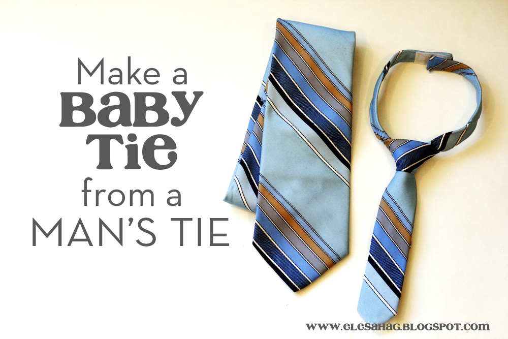 Mind Fingers Make a Baby Tie from a Man's Tie