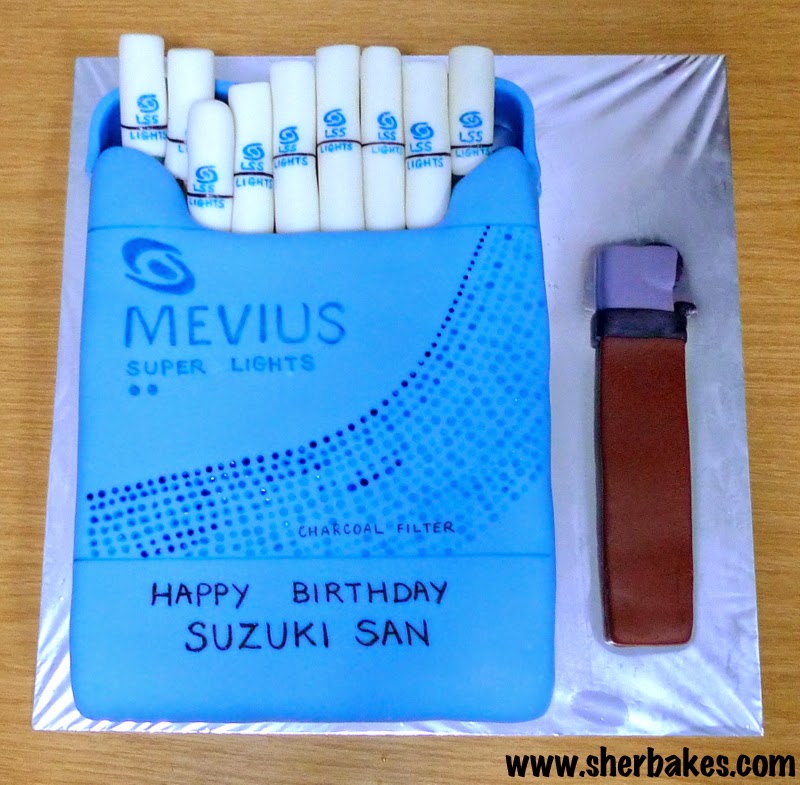 mevius cigarette cake